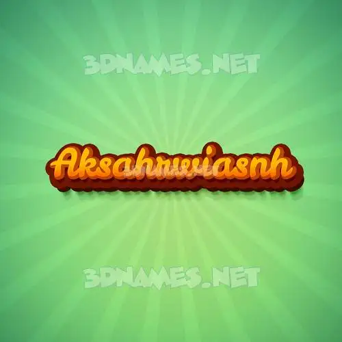 aksahrwiasnh in Green Rays style - 3D name wallpaper