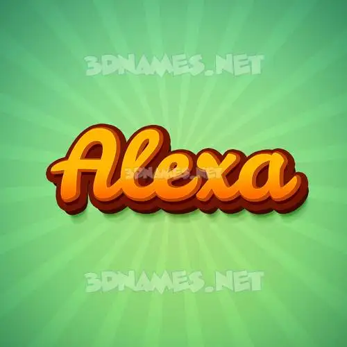 alexa in Green Rays style - 3D name wallpaper alexa in Green Rays style - 3D name wallpaper