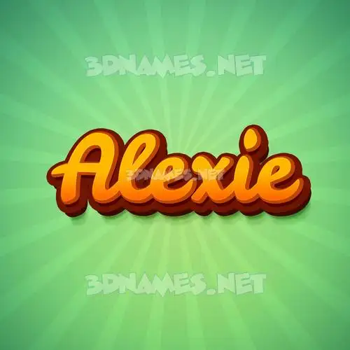 alexie in Green Rays style - 3D name wallpaper alexie in Green Rays style - 3D name wallpaper