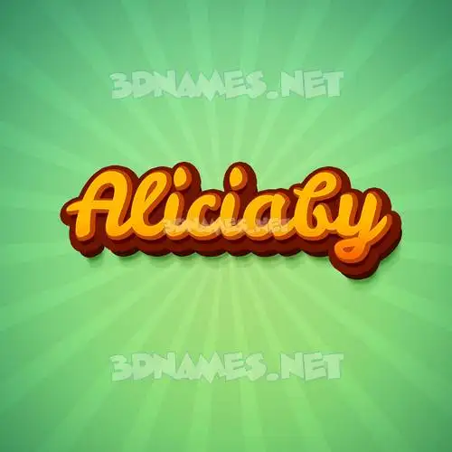 aliciaby in Green Rays style - 3D name wallpaper aliciaby in Green Rays style - 3D name wallpaper