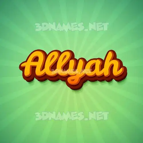 allyah in Green Rays style - 3D name wallpaper allyah in Green Rays style - 3D name wallpaper