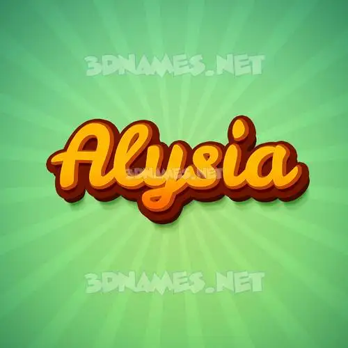 alysia in Green Rays style - 3D name wallpaper alysia in Green Rays style - 3D name wallpaper