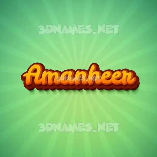 amanheer in Green Rays style - 3D name wallpaper amanheer in Green Rays style - 3D name wallpaper