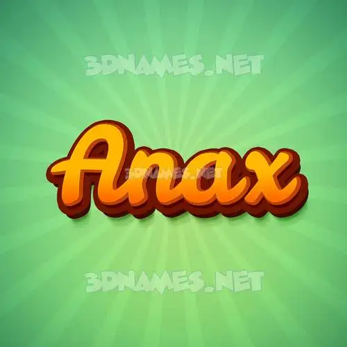 anax in Green Rays style - 3D name wallpaper anax in Green Rays style - 3D name wallpaper