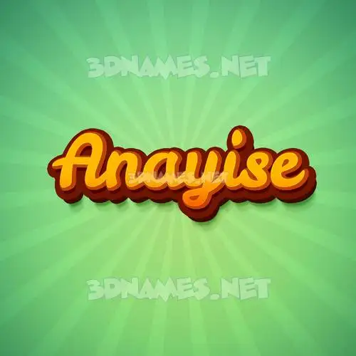 anayise in Green Rays style - 3D name wallpaper anayise in Green Rays style - 3D name wallpaper