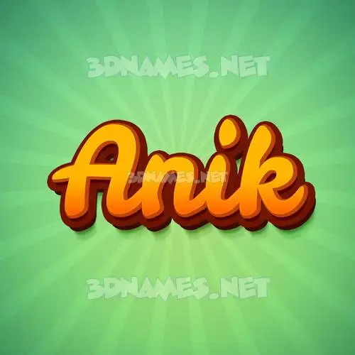 anik in Green Rays style - 3D name wallpaper anik in Green Rays style - 3D name wallpaper