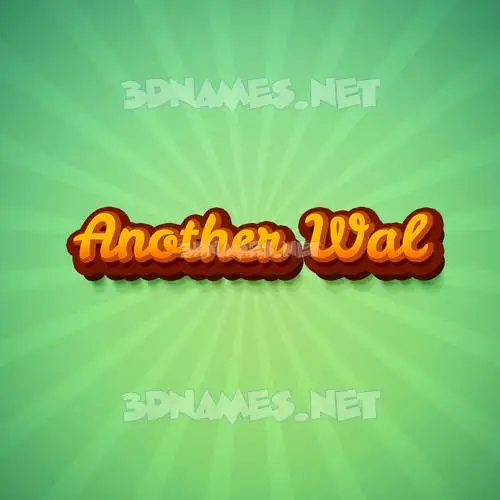 another wal in Green Rays style - 3D name wallpaper