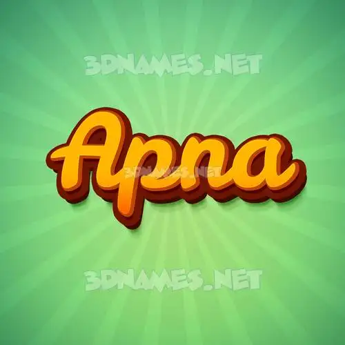 apna in Green Rays style - 3D name wallpaper