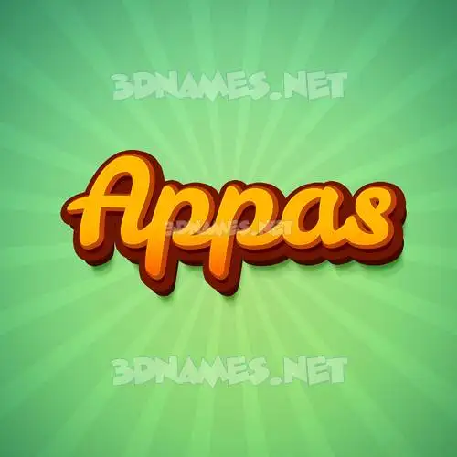 appas in Green Rays style - 3D name wallpaper appas in Green Rays style - 3D name wallpaper