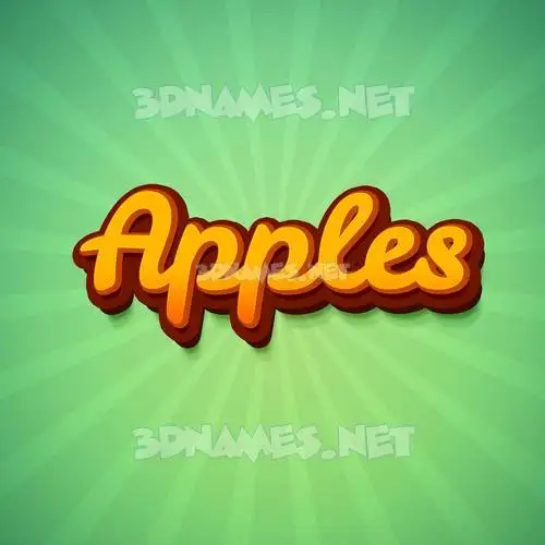 apples in Green Rays style - 3D name wallpaper apples in Green Rays style - 3D name wallpaper