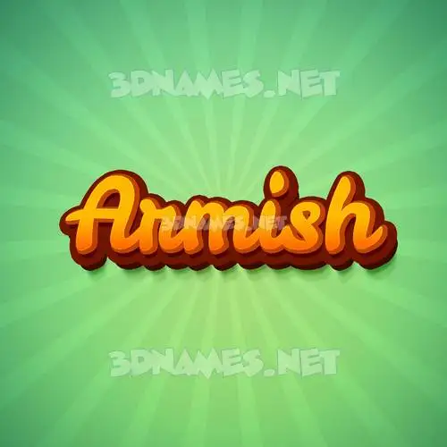 armish in Green Rays style - 3D name wallpaper armish in Green Rays style - 3D name wallpaper