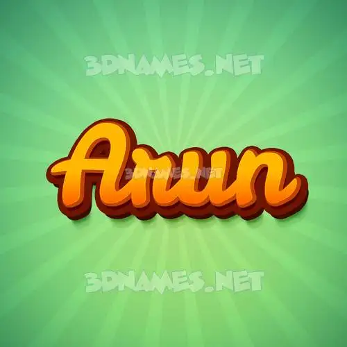 arun in Green Rays style - 3D name wallpaper
