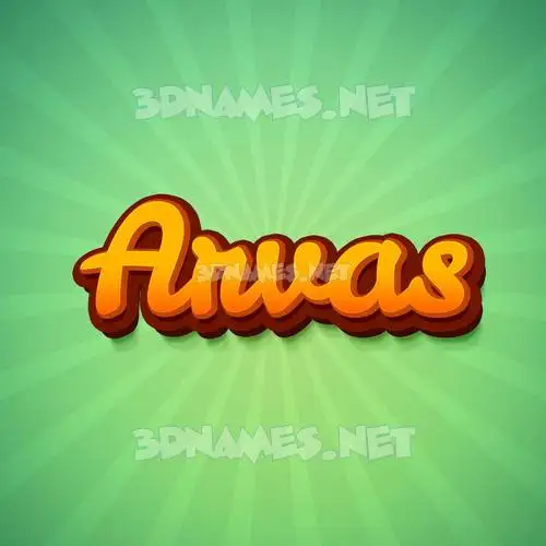 arvas in Green Rays style - 3D name wallpaper arvas in Green Rays style - 3D name wallpaper