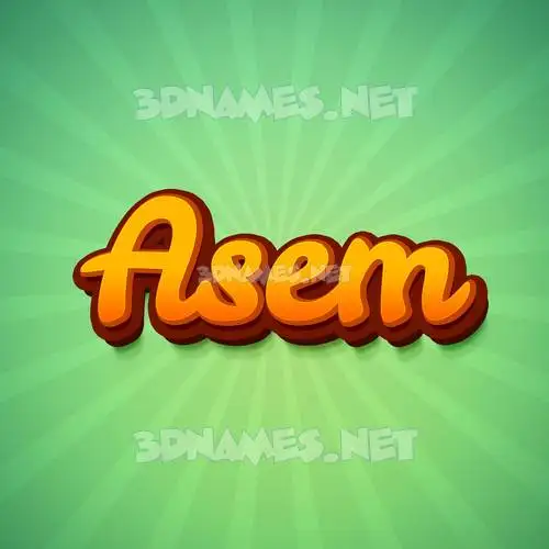 asem in Green Rays style - 3D name wallpaper asem in Green Rays style - 3D name wallpaper