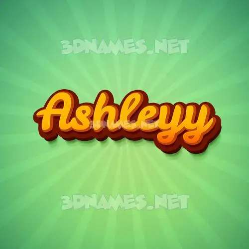 ashleyy in Green Rays style - 3D name wallpaper