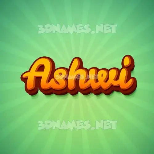 ashwi in Green Rays style - 3D name wallpaper