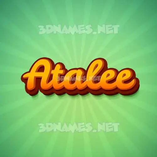 atalee in Green Rays style - 3D name wallpaper atalee in Green Rays style - 3D name wallpaper