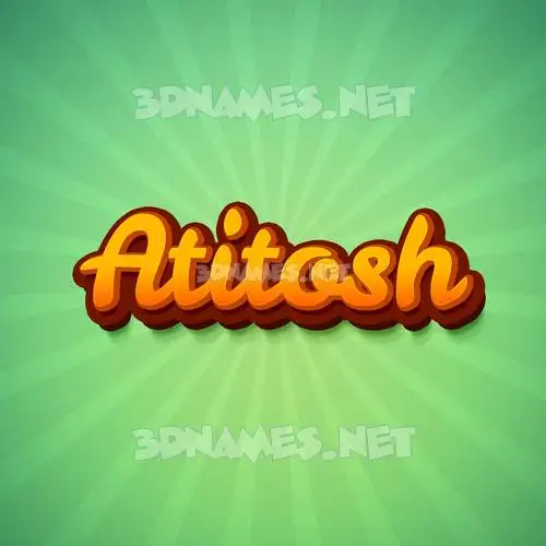 atitosh in Green Rays style - 3D name wallpaper atitosh in Green Rays style - 3D name wallpaper