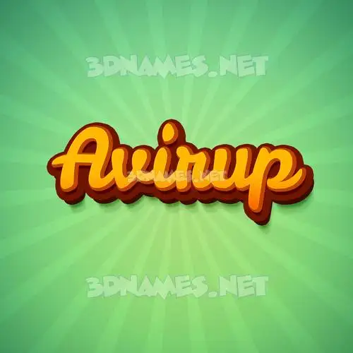 avirup in Green Rays style - 3D name wallpaper