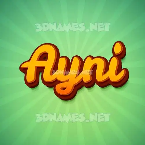 ayni in Green Rays style - 3D name wallpaper ayni in Green Rays style - 3D name wallpaper