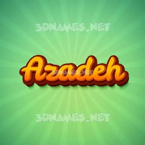 azadeh in Green Rays style - 3D name wallpaper azadeh in Green Rays style - 3D name wallpaper