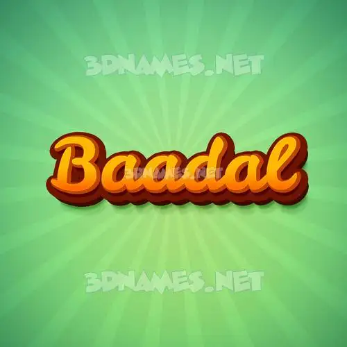 baadal in Green Rays style - 3D name wallpaper baadal in Green Rays style - 3D name wallpaper