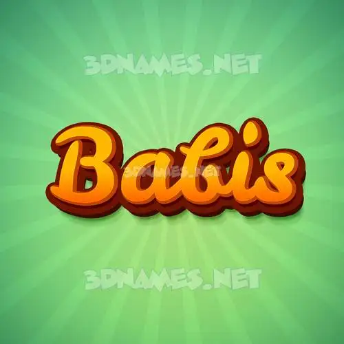 babis in Green Rays style - 3D name wallpaper babis in Green Rays style - 3D name wallpaper