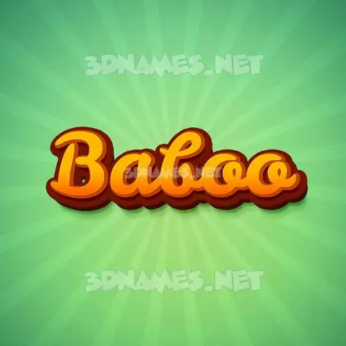 baboo in Green Rays style - 3D name wallpaper baboo in Green Rays style - 3D name wallpaper