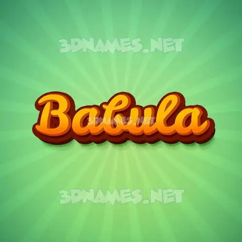 babula in Green Rays style - 3D name wallpaper babula in Green Rays style - 3D name wallpaper