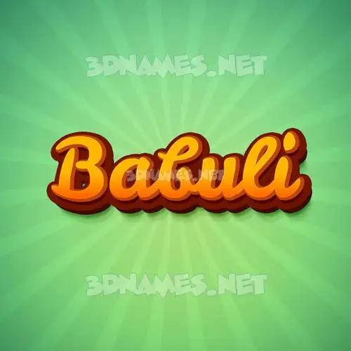babuli in Green Rays style - 3D name wallpaper babuli in Green Rays style - 3D name wallpaper