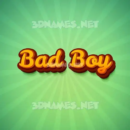 bad boy in Green Rays style - 3D name wallpaper bad boy in Green Rays style - 3D name wallpaper