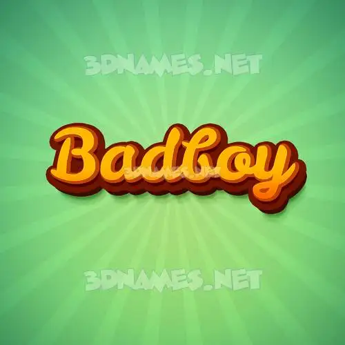 badboy in Green Rays style - 3D name wallpaper badboy in Green Rays style - 3D name wallpaper