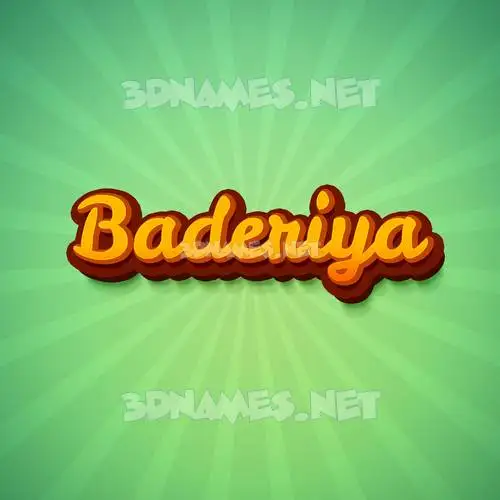 baderiya in Green Rays style - 3D name wallpaper baderiya in Green Rays style - 3D name wallpaper