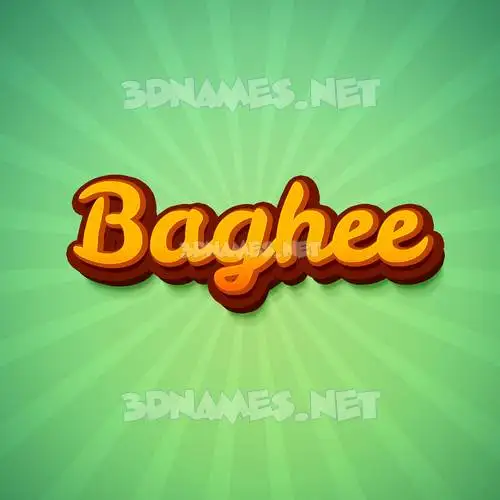 baghee in Green Rays style - 3D name wallpaper baghee in Green Rays style - 3D name wallpaper