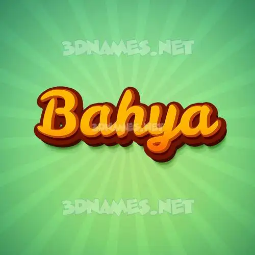 bahya in Green Rays style - 3D name wallpaper bahya in Green Rays style - 3D name wallpaper