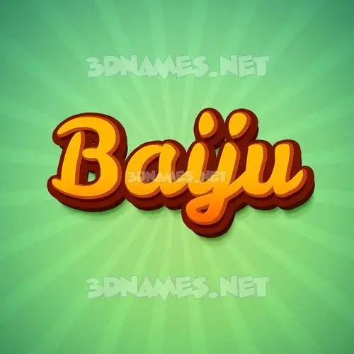 baiju in Green Rays style - 3D name wallpaper baiju in Green Rays style - 3D name wallpaper