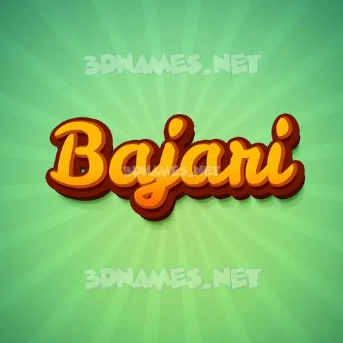bajari in Green Rays style - 3D name wallpaper bajari in Green Rays style - 3D name wallpaper