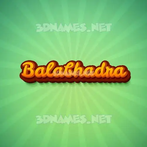 balabhadra in Green Rays style - 3D name wallpaper