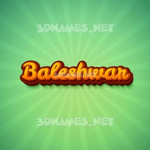 baleshwar in Green Rays style - 3D name wallpaper baleshwar in Green Rays style - 3D name wallpaper