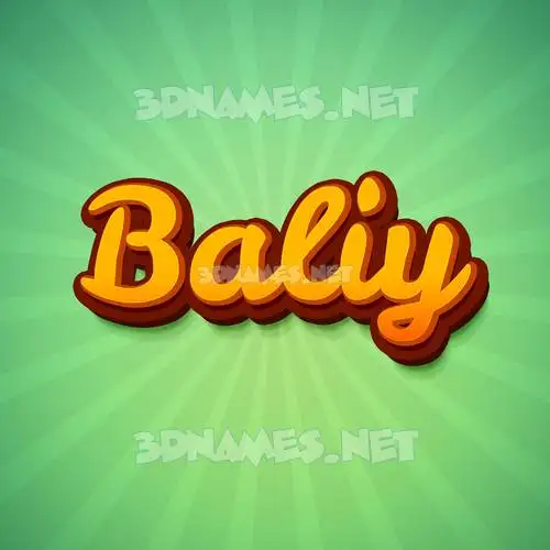 baliy in Green Rays style - 3D name wallpaper baliy in Green Rays style - 3D name wallpaper
