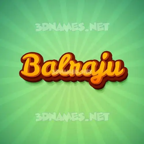 balraju in Green Rays style - 3D name wallpaper