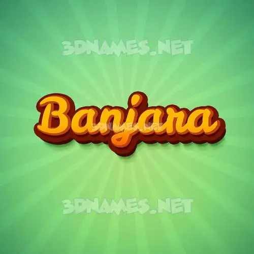 banjara in Green Rays style - 3D name wallpaper banjara in Green Rays style - 3D name wallpaper