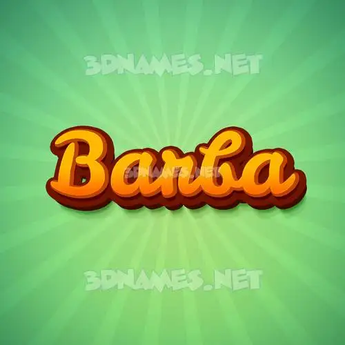 barba in Green Rays style - 3D name wallpaper barba in Green Rays style - 3D name wallpaper