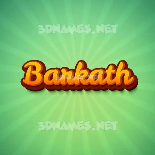 barkath in Green Rays style - 3D name wallpaper barkath in Green Rays style - 3D name wallpaper