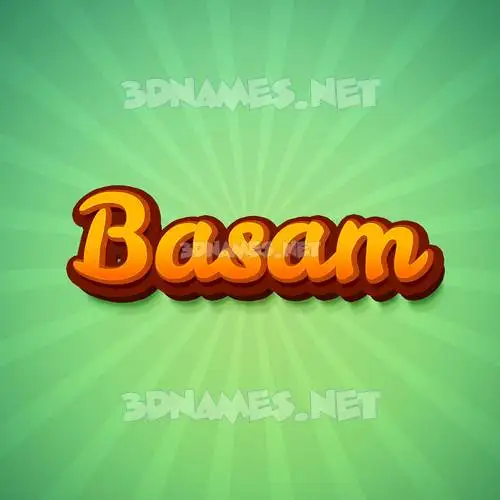 basam in Green Rays style - 3D name wallpaper basam in Green Rays style - 3D name wallpaper