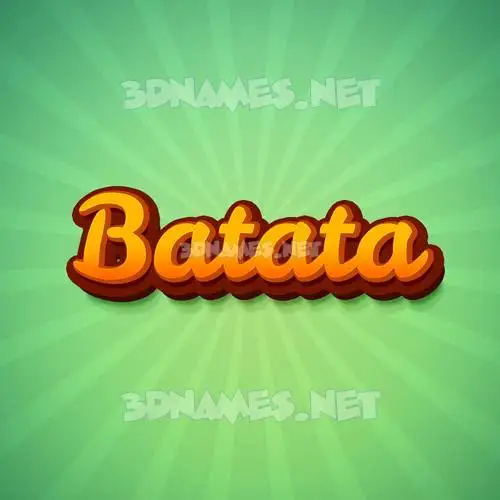 batata in Green Rays style - 3D name wallpaper batata in Green Rays style - 3D name wallpaper