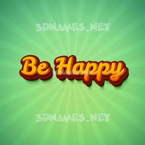 be happy in Green Rays style - 3D name wallpaper be happy in Green Rays style - 3D name wallpaper