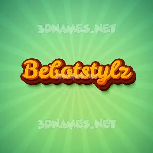 bebotstylz in Green Rays style - 3D name wallpaper bebotstylz in Green Rays style - 3D name wallpaper