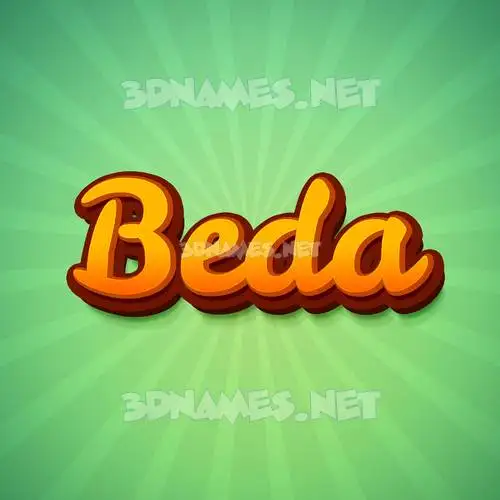 beda in Green Rays style - 3D name wallpaper beda in Green Rays style - 3D name wallpaper