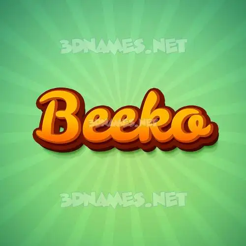 beeko in Green Rays style - 3D name wallpaper beeko in Green Rays style - 3D name wallpaper
